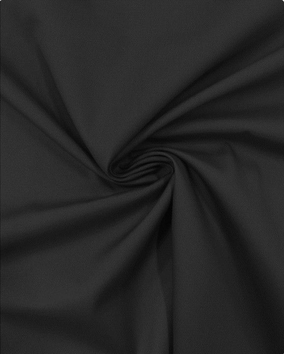 Popeline Coton - Noir - 1,19€ les 10 cm