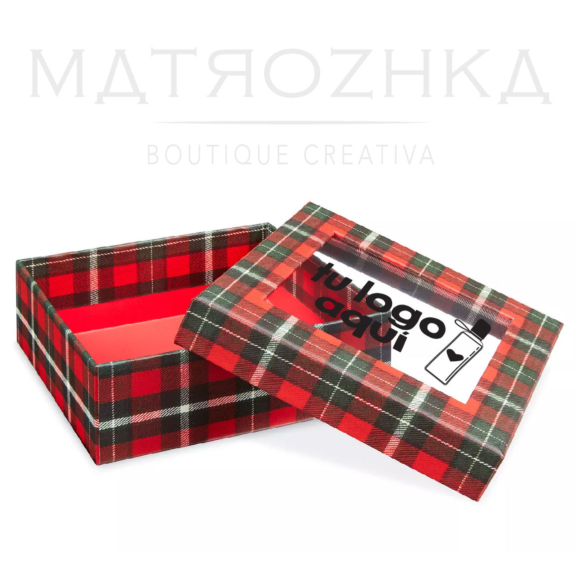 Cajas con Ventana para Regalo de 5 1/2 x 5 1/2 x 2"
