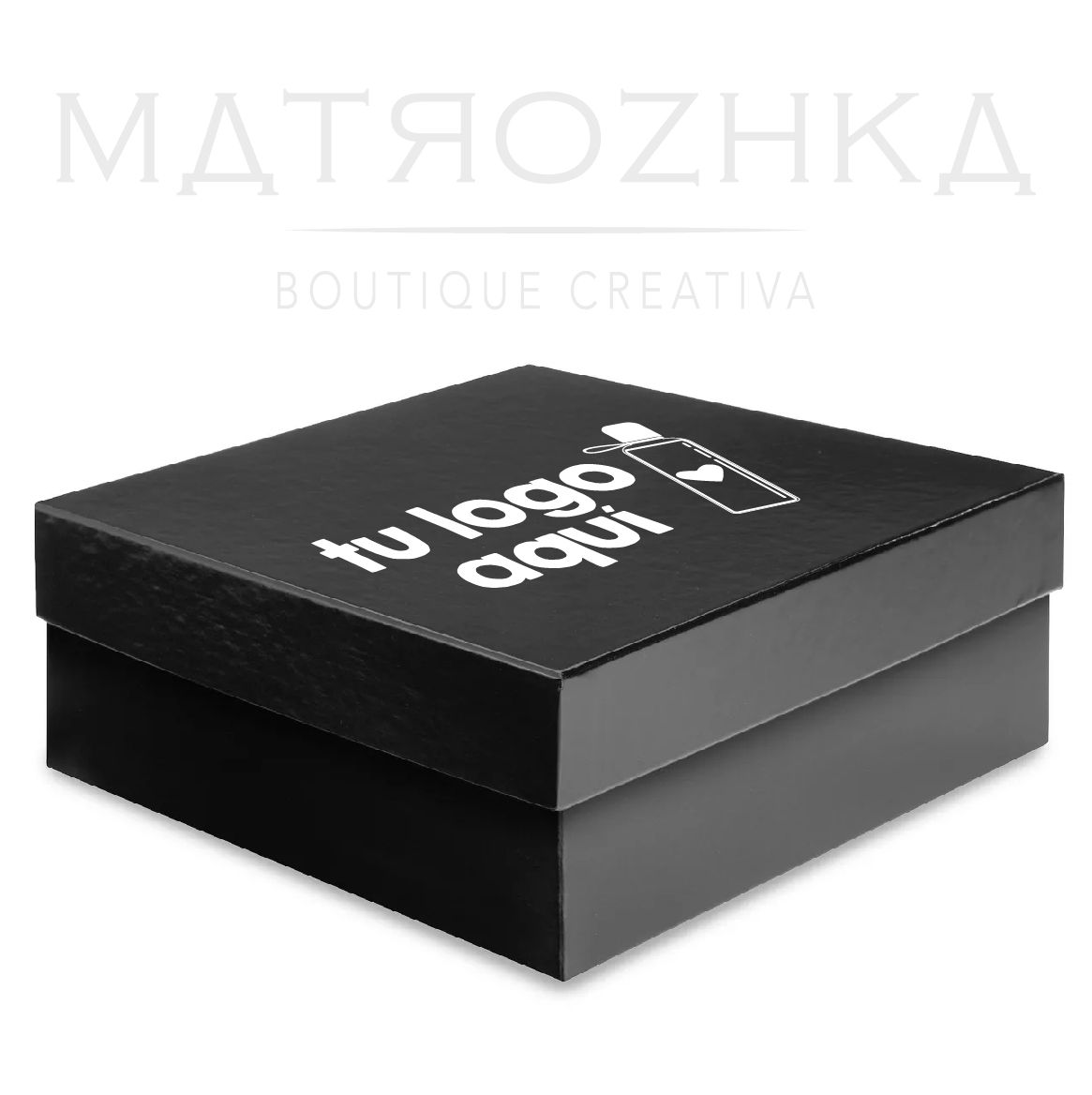 Cajas Alta Calidad Negras - 6 x 6 x 3"