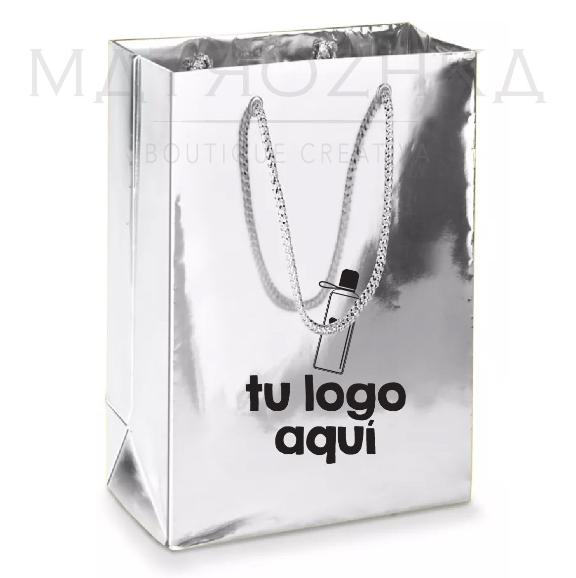 Bolsas Brillosas Metálicas de 5 1/4 x 3 1/4 x 8 3/8"