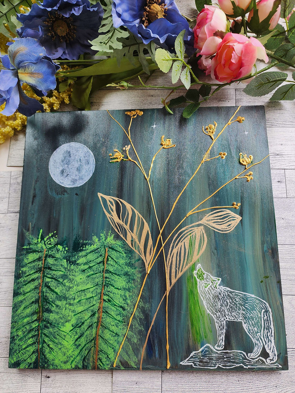 "Howling At The Moon" SOLD