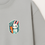 Küçük resim: Badge Tavşan Baskılı Unisex %100 Pamuk Oversize Bisiklet Yaka Gri T-shirt