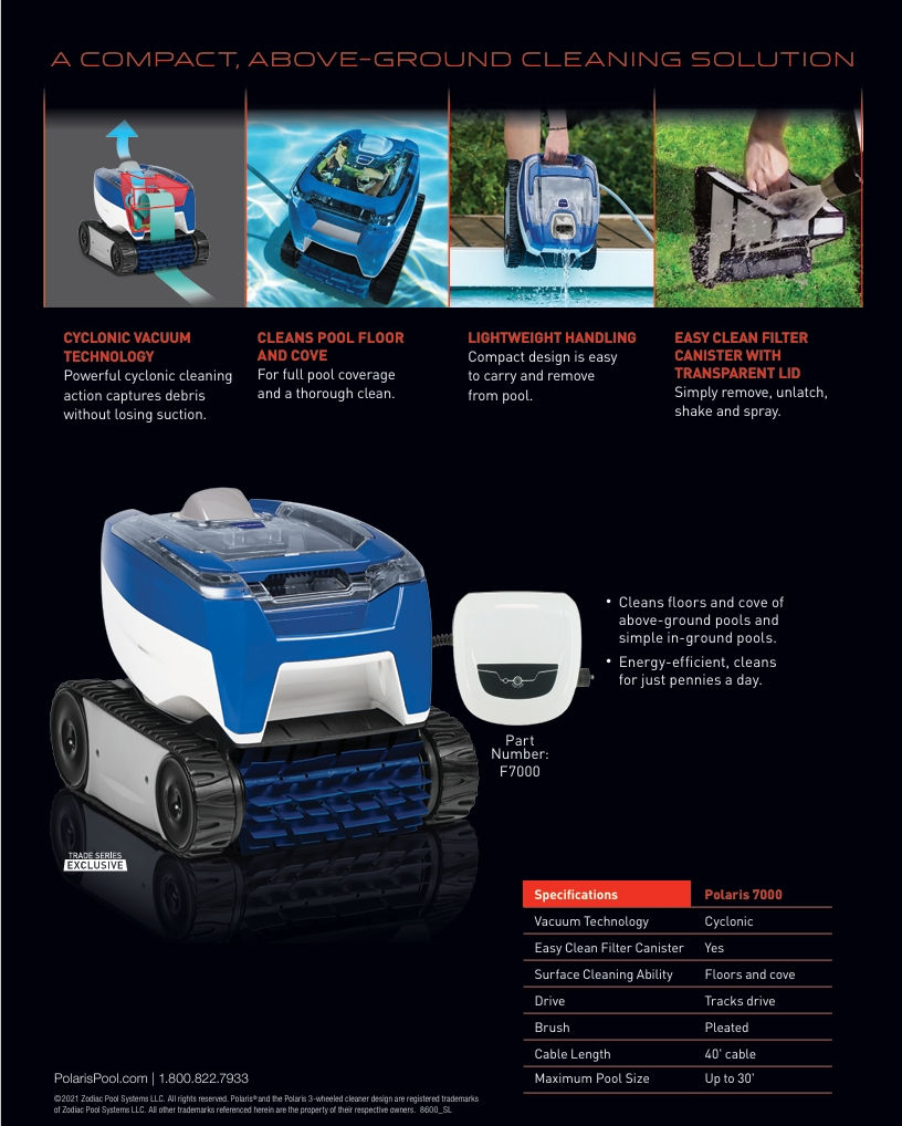 Thumbnail: Polaris 7000 Pool Vacuum