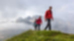 Hikers enjoying a trek in the Dolomites