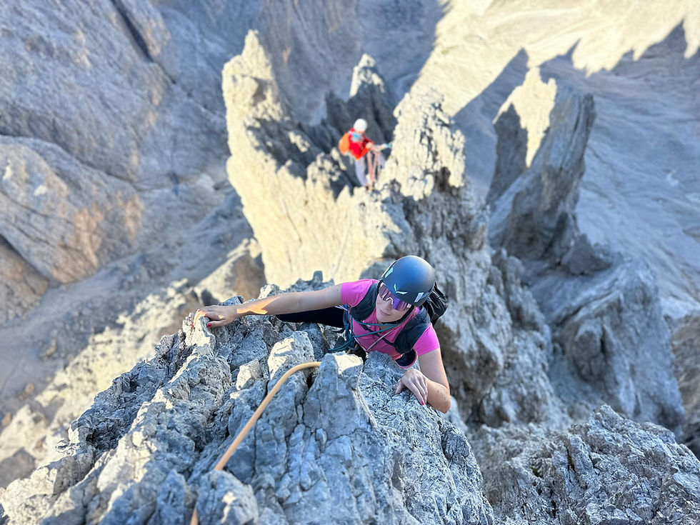 Tour giornaliero di arrampicata nelle Dolomiti