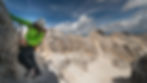 Via Ferrata Roda de Vael in the Dolomites at sunset