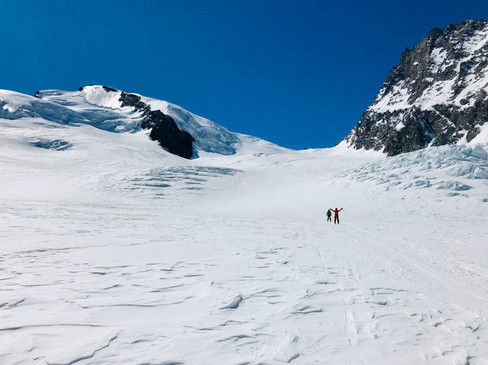 Abfahrt vom Strahlhorn