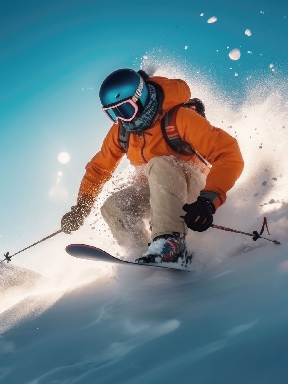 Skifahren abseits der Pisten in den Dolomiten