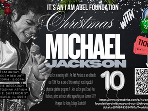 Join I Am Abel Foundation in celebrating it's 10th year Annual Fundraising and get tickets to the Michael Jackson Tribute Show this Christmas!