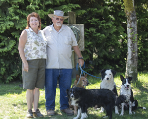 Here’s Team Ewe-topia, with owners Linda Leeman and Joe Kapelos and their working dogs.