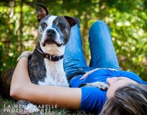 Christy Wrede and Logan dog portrait session