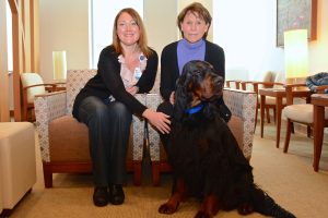 Sandra Town and Sam at Duke Cancer Center
