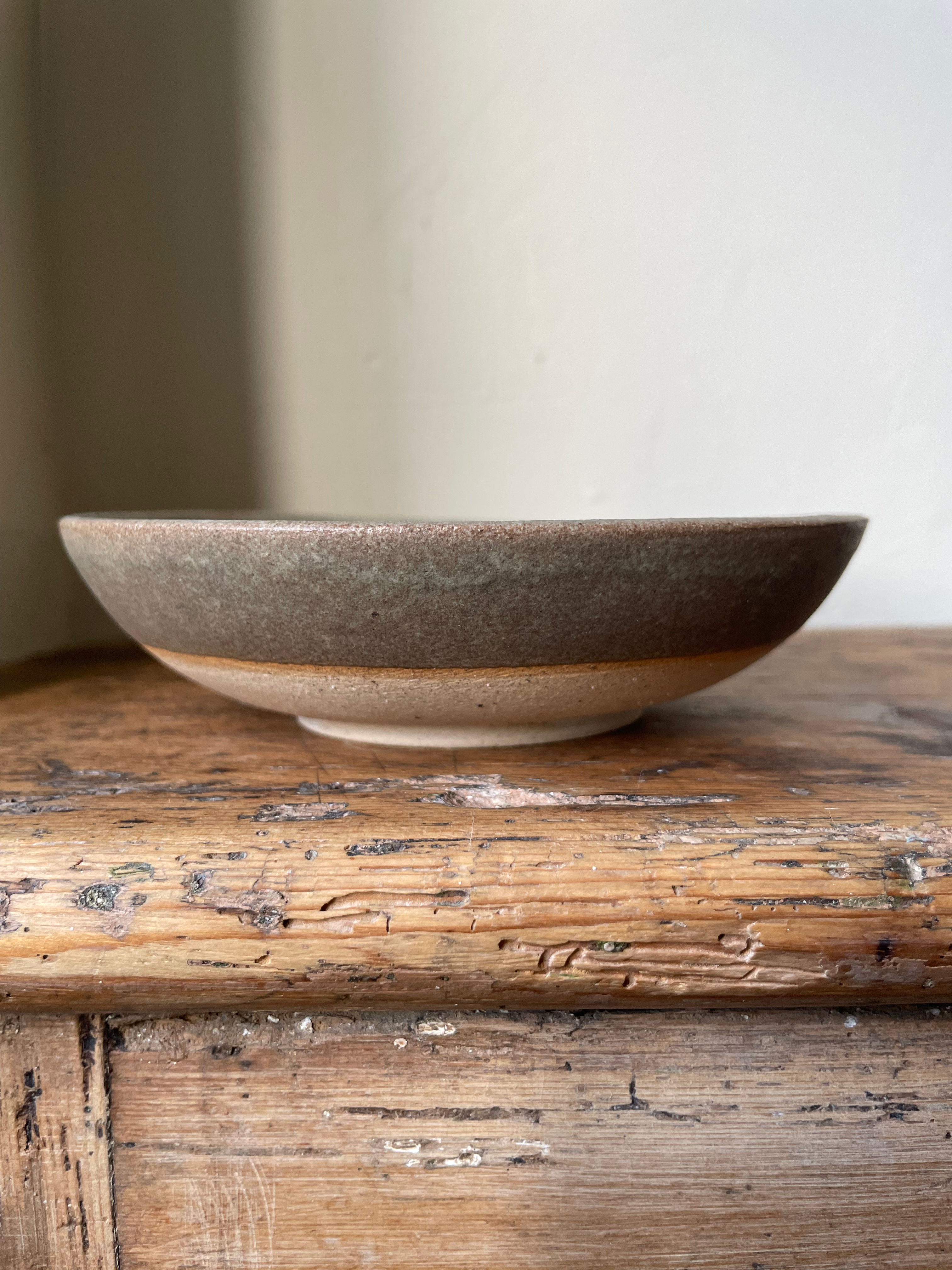 Muted green stoneware tapas bowl