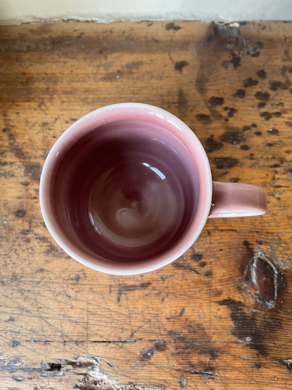 Thumbnail: Curvy ruby porcelain espresso or babycchino cup