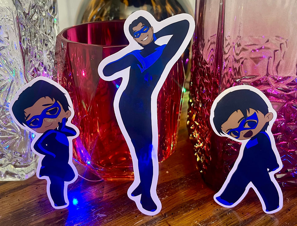 Thumbnail: Nightwing Chibi Sticker | DC Comics Vinyl Decal (Waterproof Glossy)