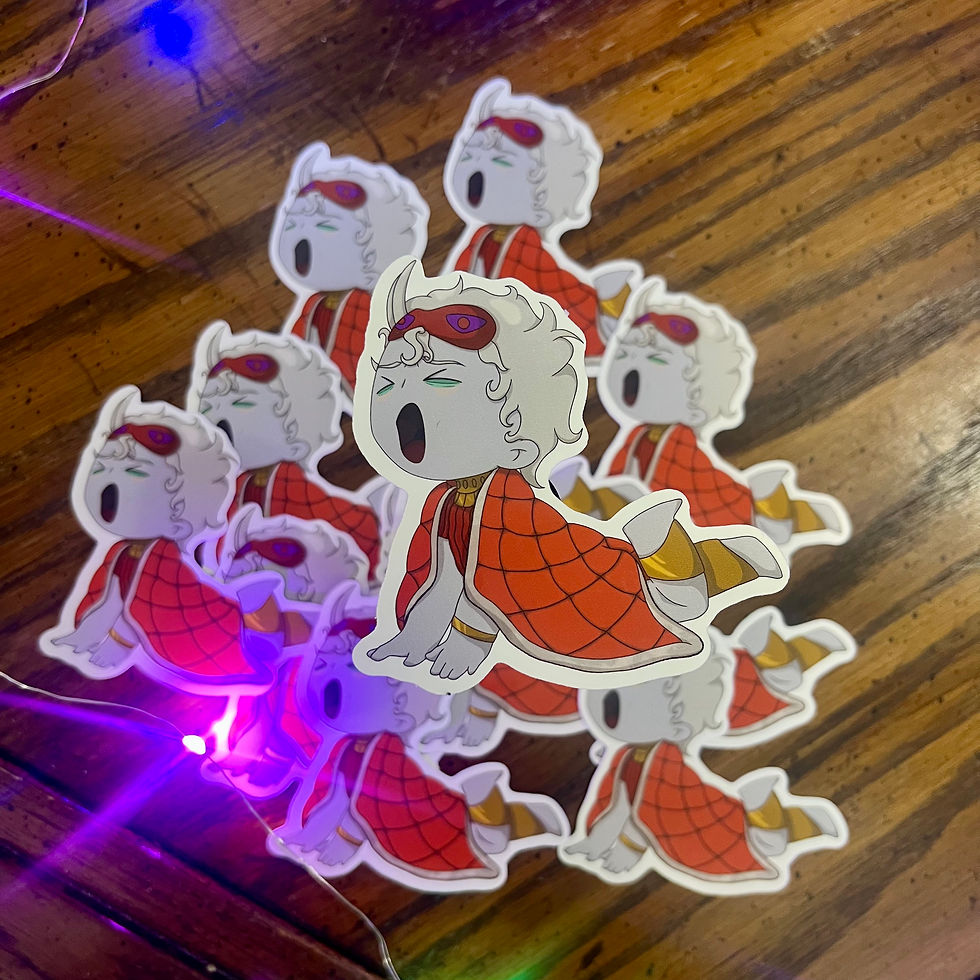 Thumbnail: Greek Gods Chibi Stickers | Hermes, Dionysus, Apollo, Hypnos Vinyl Decal