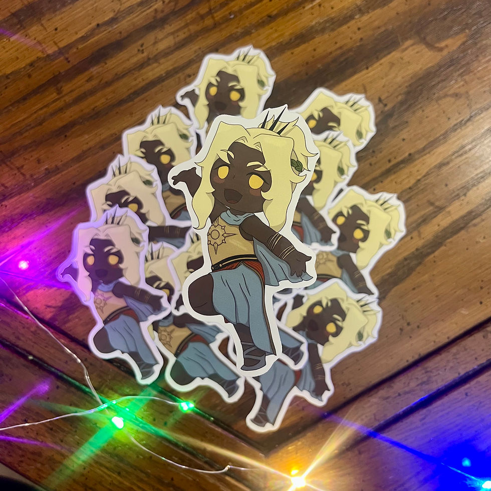 Thumbnail: Greek Gods Chibi Stickers | Hermes, Dionysus, Apollo, Hypnos Vinyl Decal