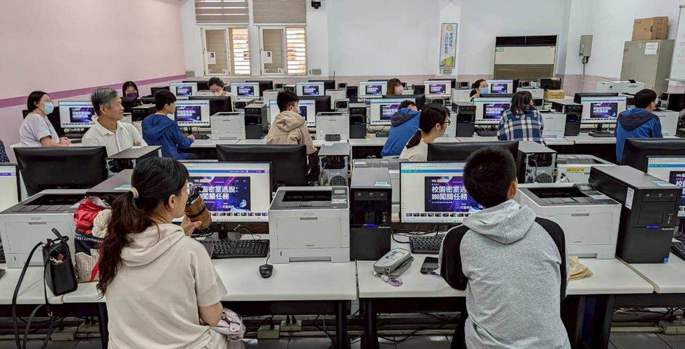 把校園變成遊戲地圖:花蓮高商親手打造360沉浸式密室逃脫 上課畫面