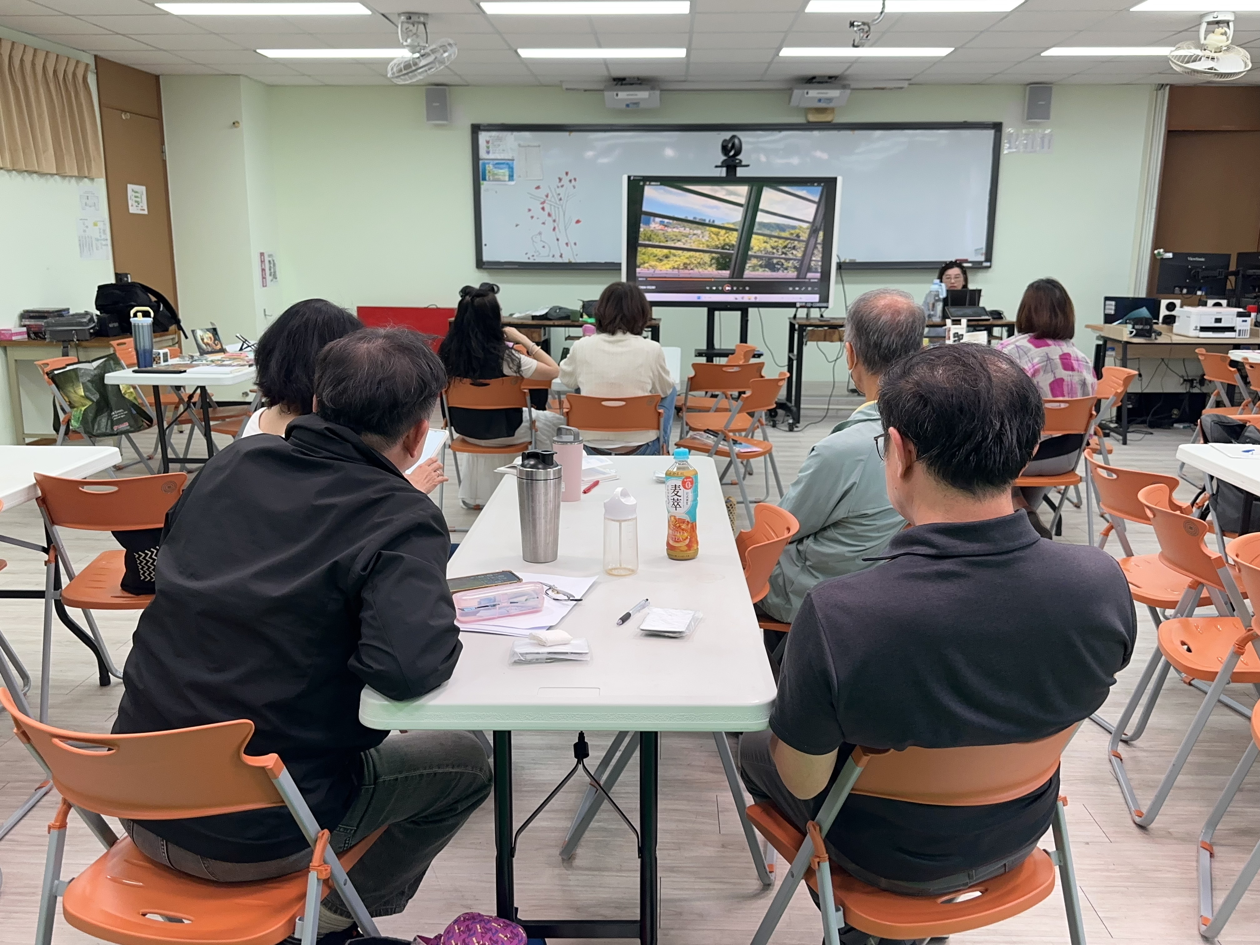 臺北城市科技大學教師研習導播設備授課畫面