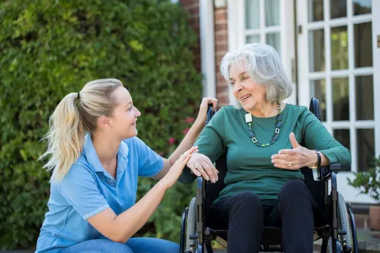 caring staff american heart month seniors geriatric long term care facilities nursing homes