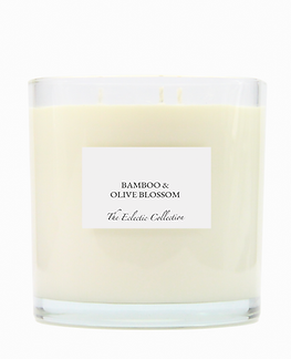 XL Bamboo & Olive Blossom Candle by The Eclectic Collection