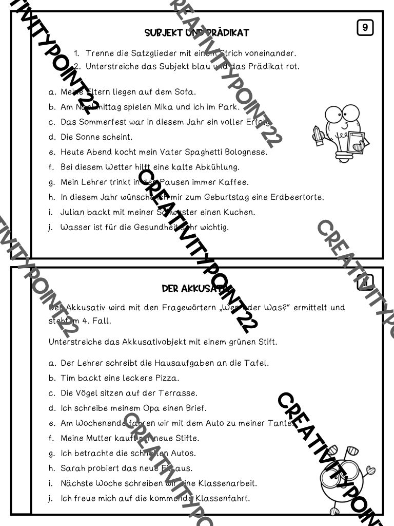 Miniaturbild: Satzglieder - Übungsheft