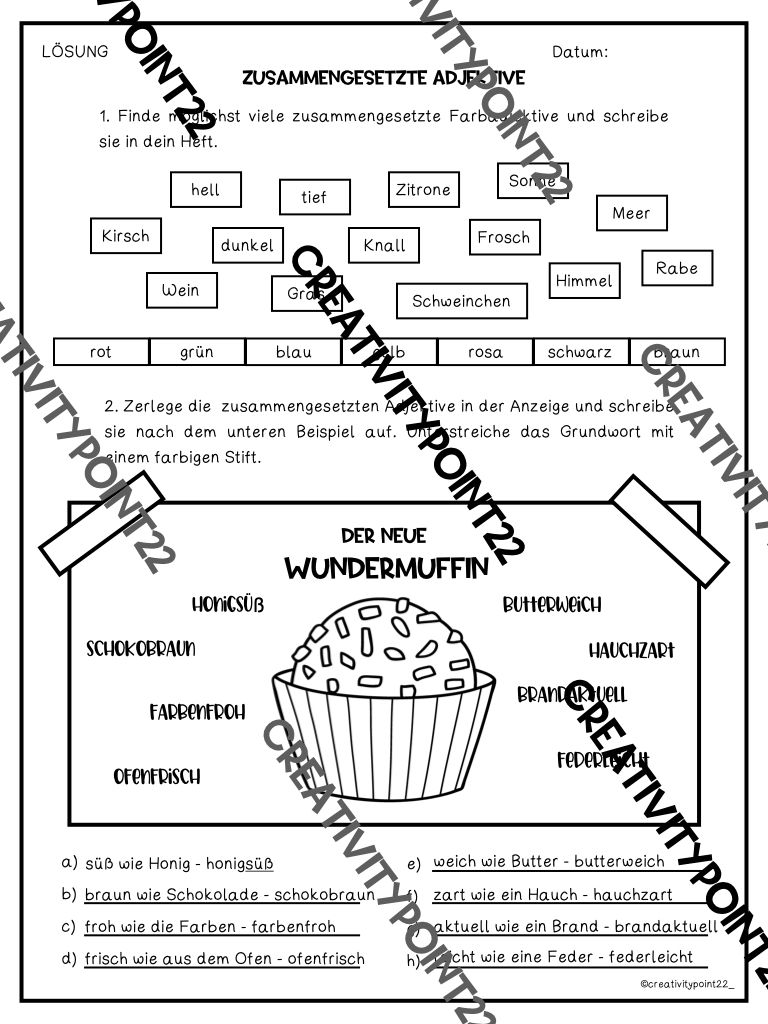 Miniaturbild: Zusammengesetzte Adjektive