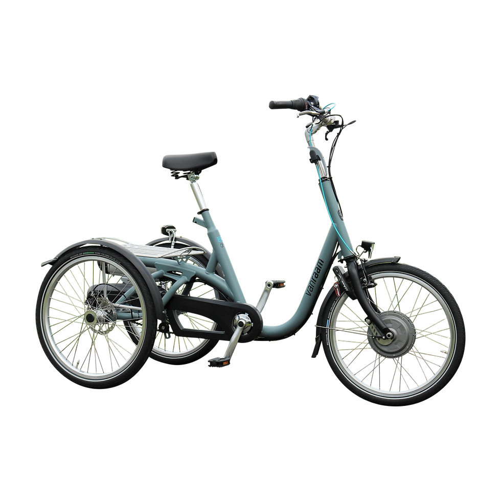 Tricycle électrique adapté pour adultes à mobilité réduite vanRaam Maxi vu de côté