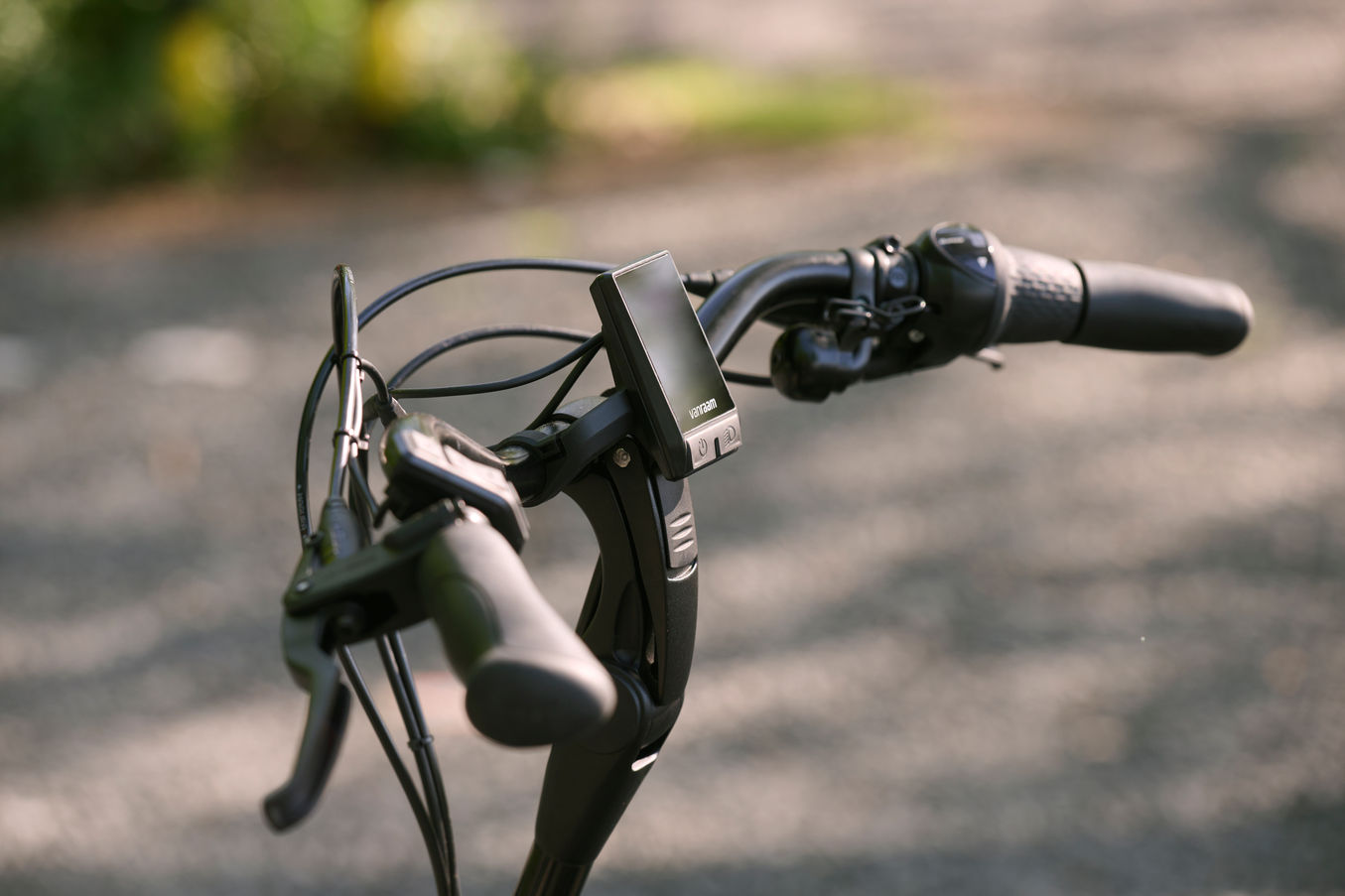 Détail du guidon du vélo Balance de la marque vanRaam