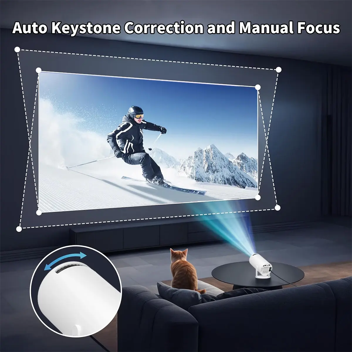 Mimi portable projector 4K smart tv