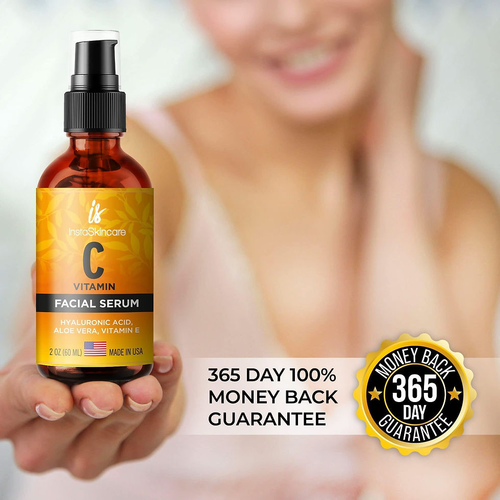 Thumbnail: Vitamin C Serum for Face with Hyaluronic Acid Vitamin E Anti Aging Big Size 2 Oz