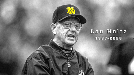 Legendary Notre Dame Football Coach Lou Holtz Passes Away