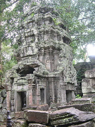 Shrine inside with carved statues