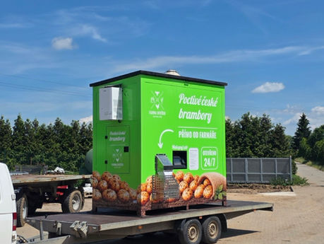 Nový bramborový automat v Kolíně - Farma bude prodávat brambory 24/7