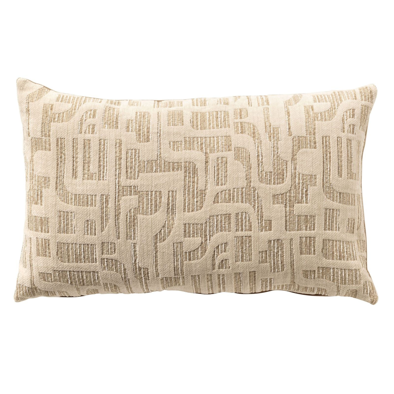 Dutch Decor Sierkussen Fabia 30 x 50 cm Sesame bruin - beige