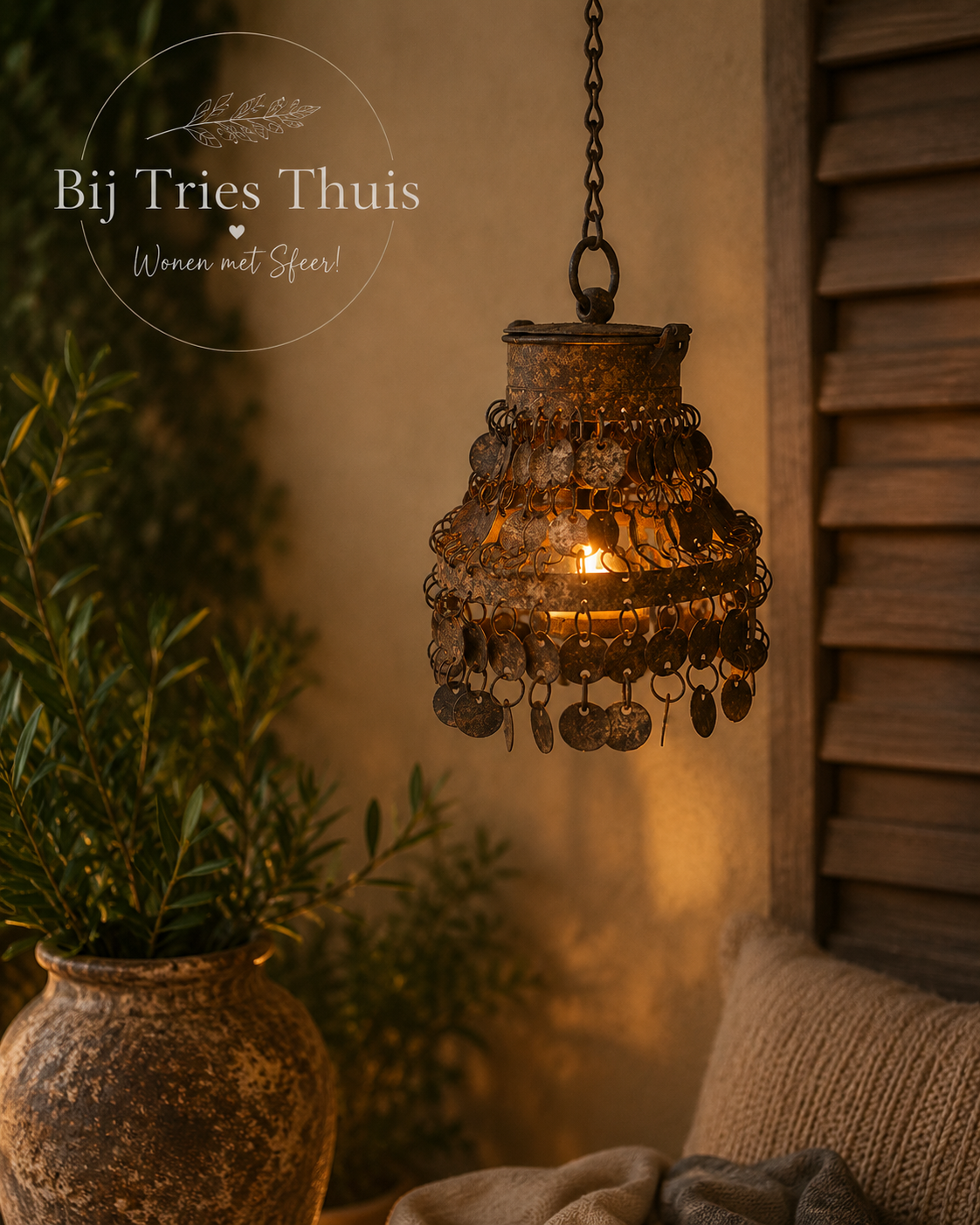 Hanglamp Amira roest