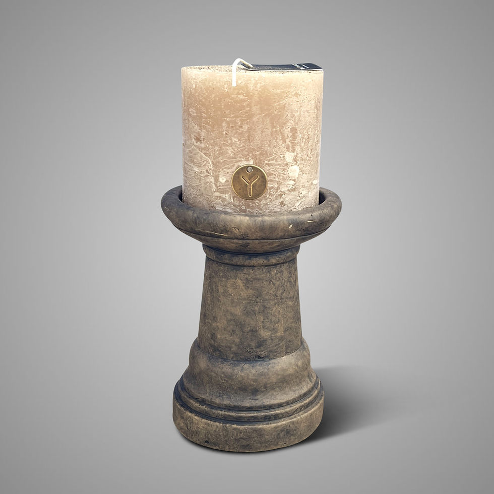 Brynxz Candleholder Basic Majestic Brown L D.13 H.17