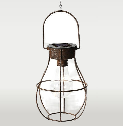 Solarhanglamp LED ro Lomax roest-14x14x17CM