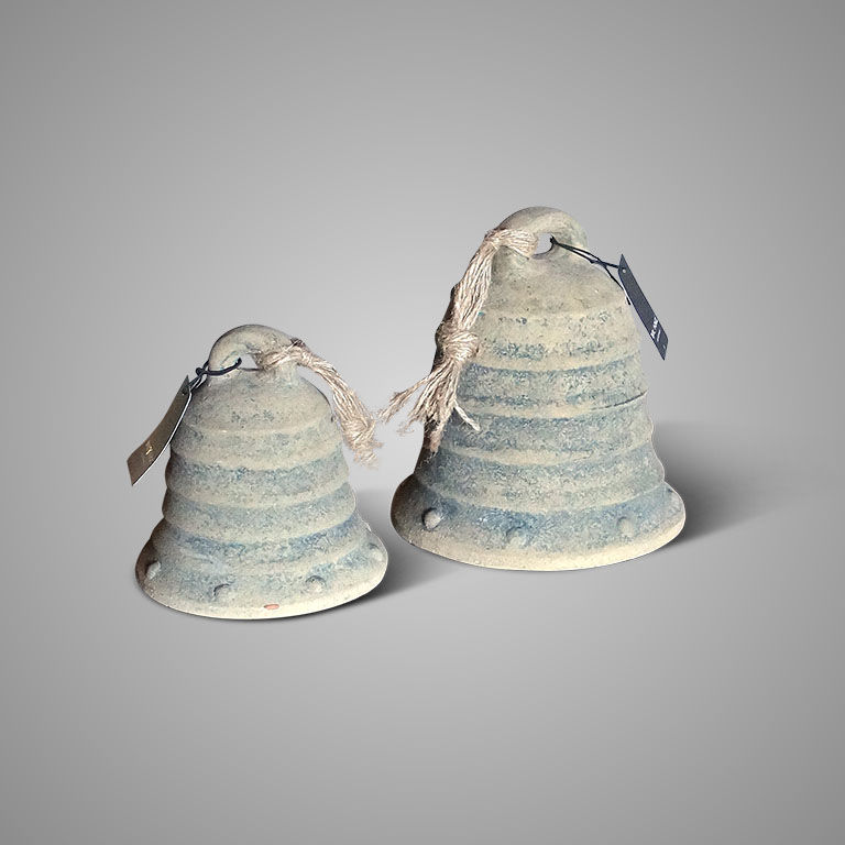 Brynxz Set of 2 Jingle Bells Ancient Earth D15-12 H16-12