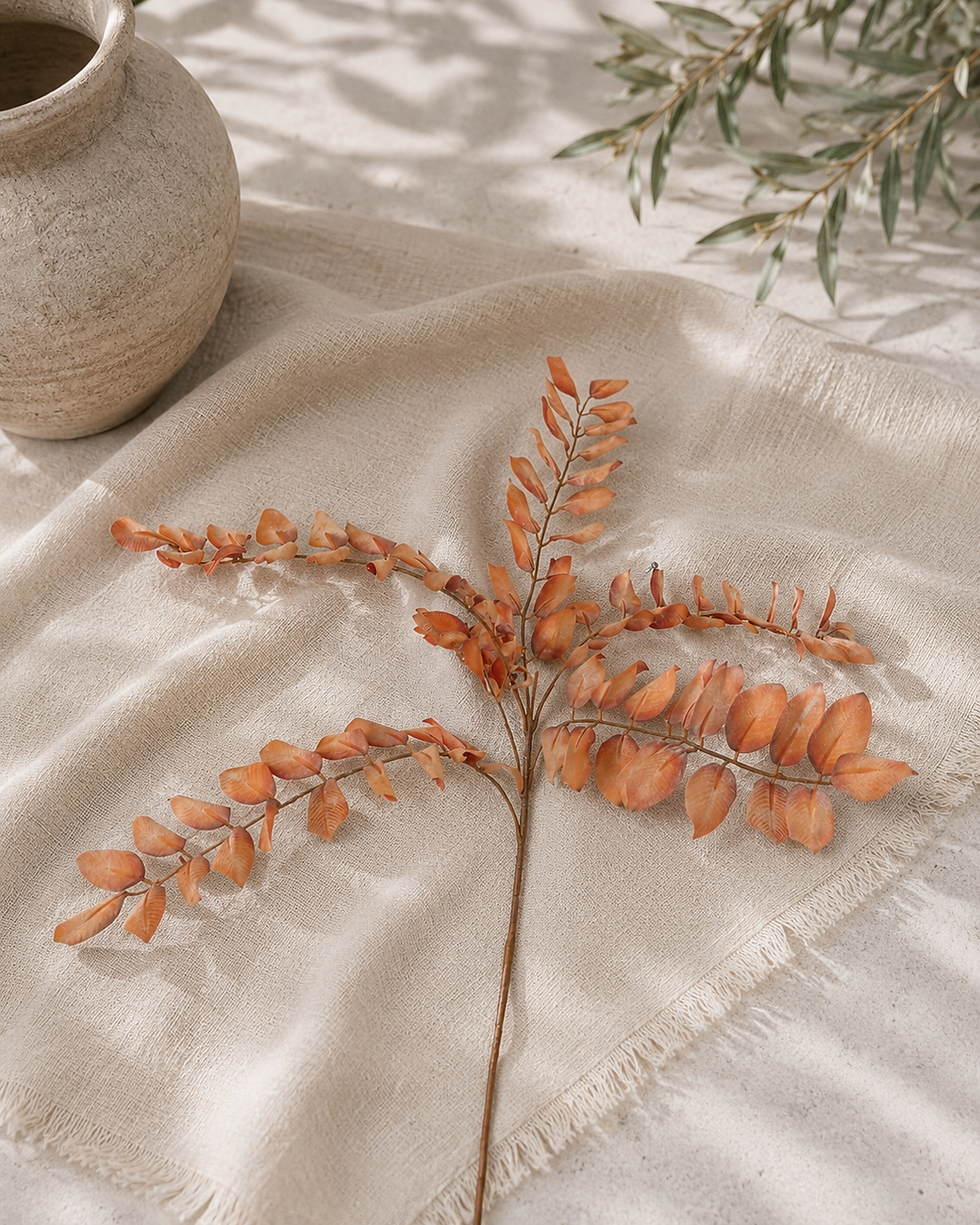 magnolia leaf spray 65 cm oranje Roberts Collection