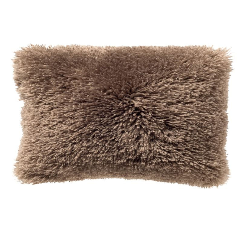 IBBY - sierkussen 40x60 cm - gerecycled - fluffy - Driftwood - taupe