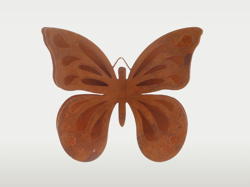 Wandhanger vlinder roest