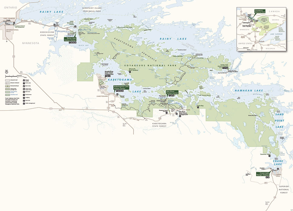 voyageurs national park map