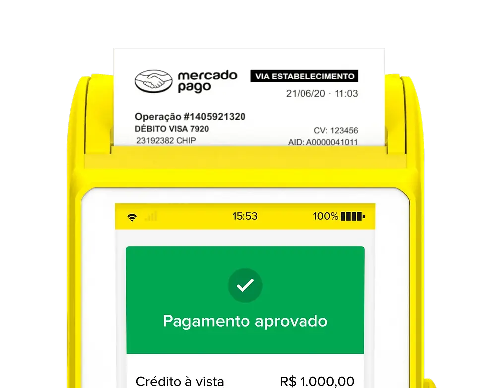 Miniatura: Máquina De Cartão Point Pro 3 Mercado Pago Chip Vivo 4G ,Tela Touch