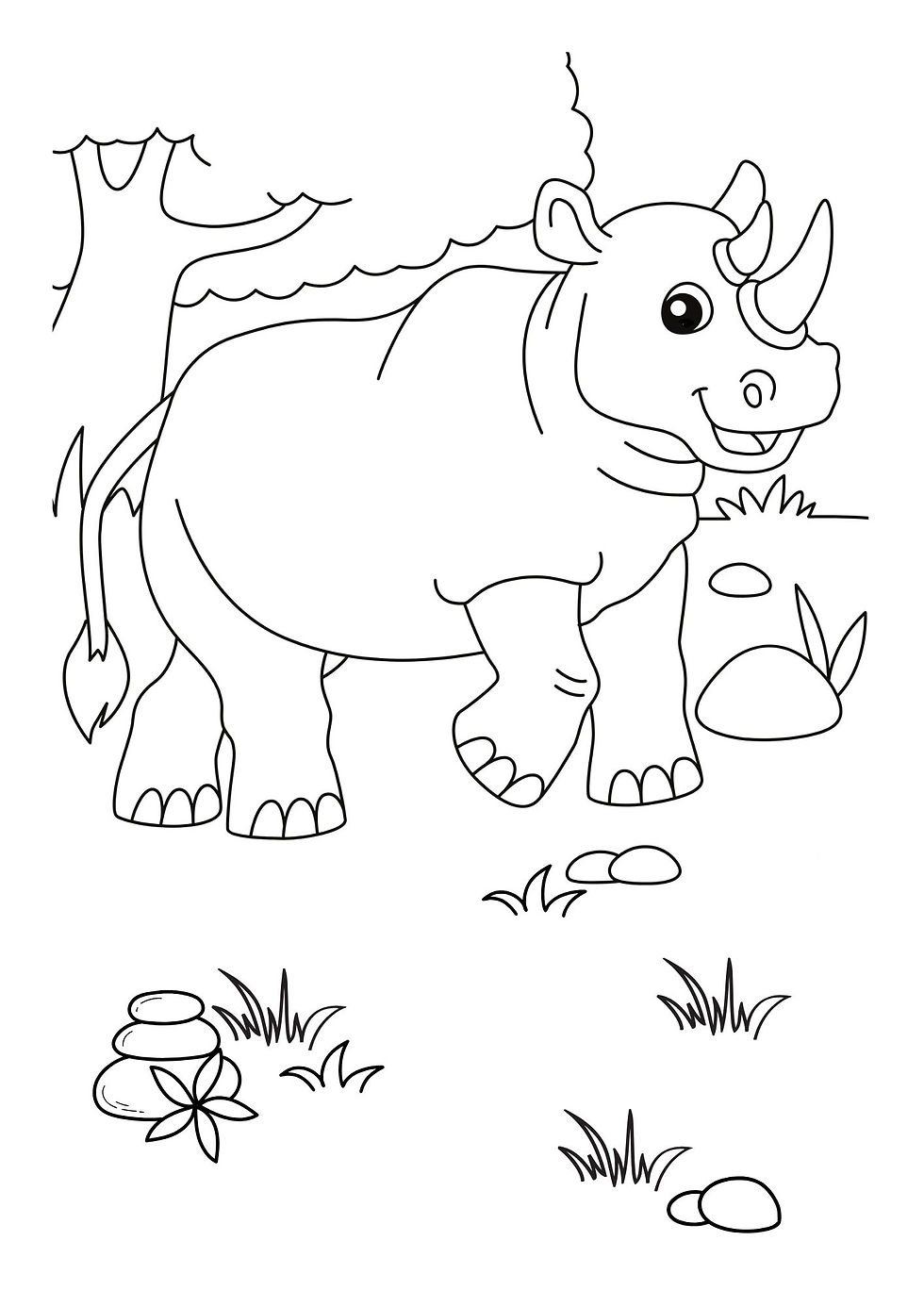 Thumbnail: Wild animals - Coloring Book