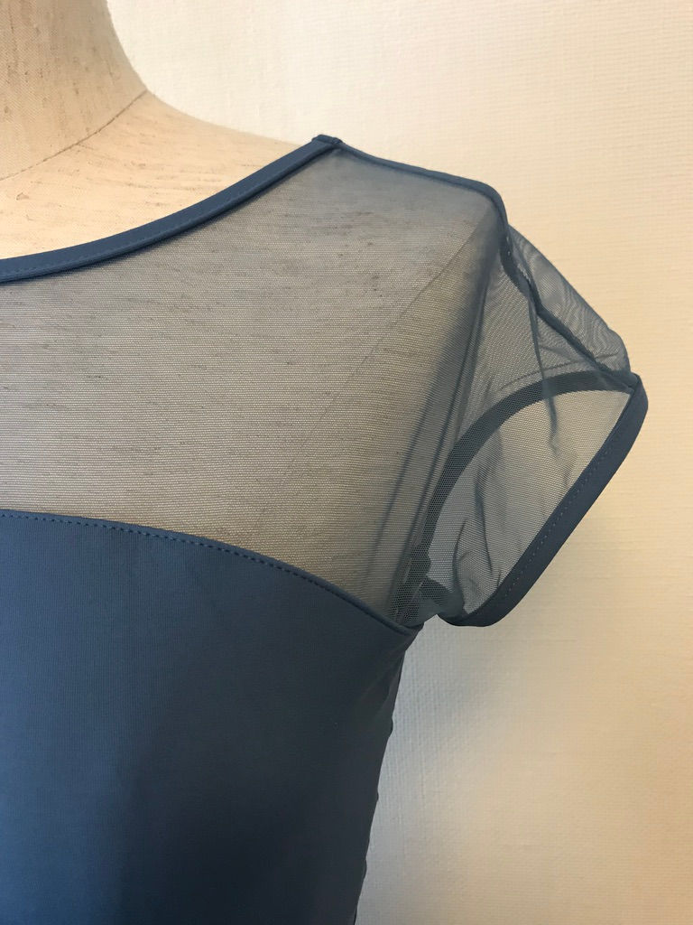 サムネイル： Strappy Back Cap Sleeve Leotard