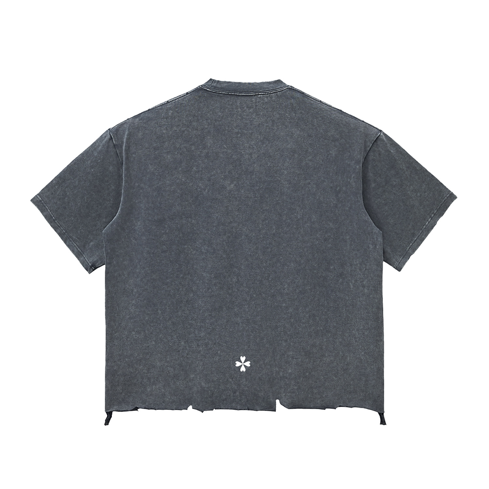Thumbnail: Snow Wash Raw-Hem Boxy T-shirt