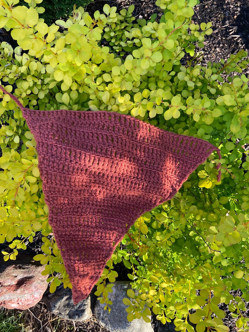 Thumbnail: Orange Crochet Bandana 