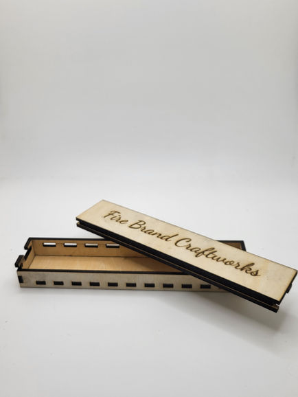 Sliding top box for pen storage, item storage, laser cut, slide top, custom box