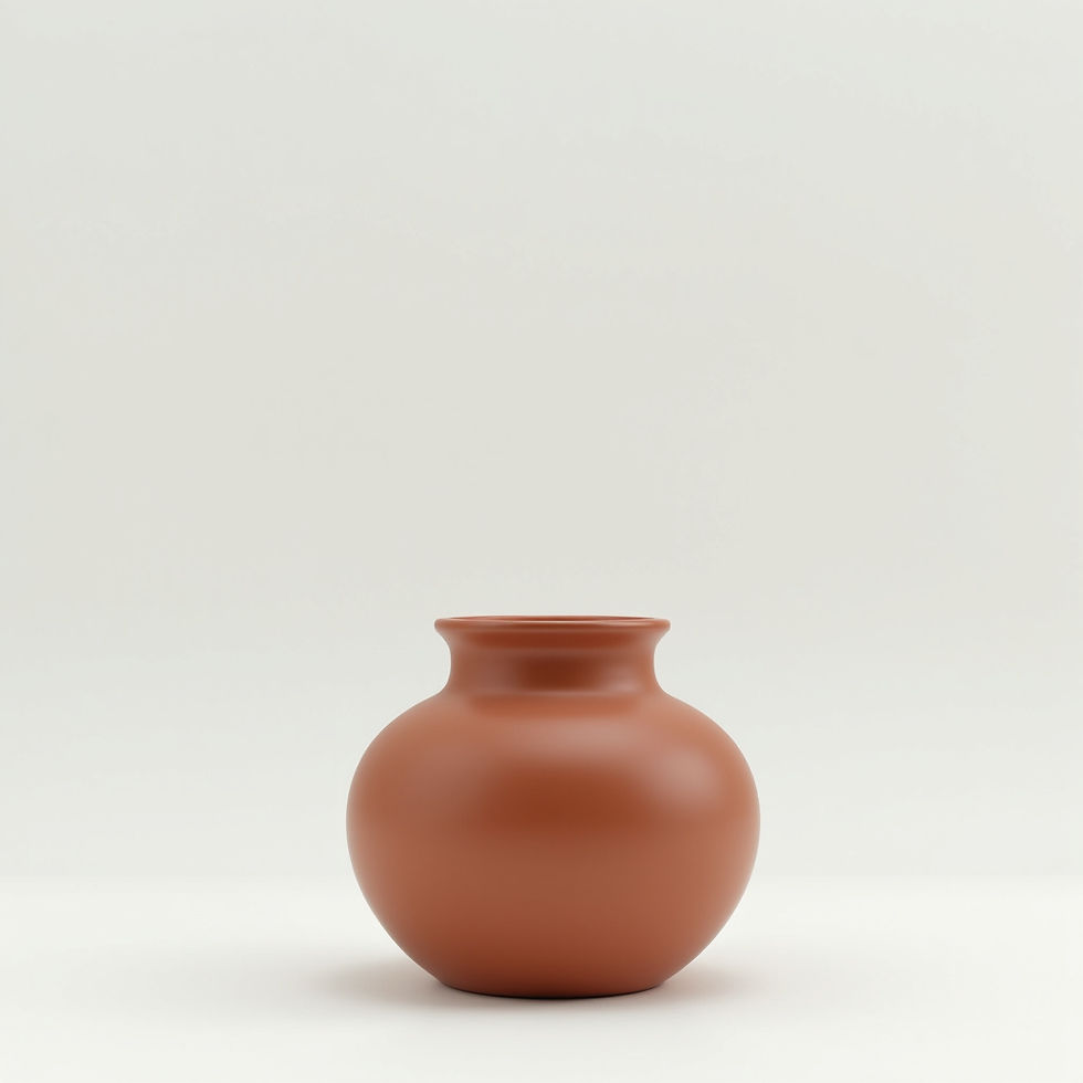 Vaso Cerâmica Terracota